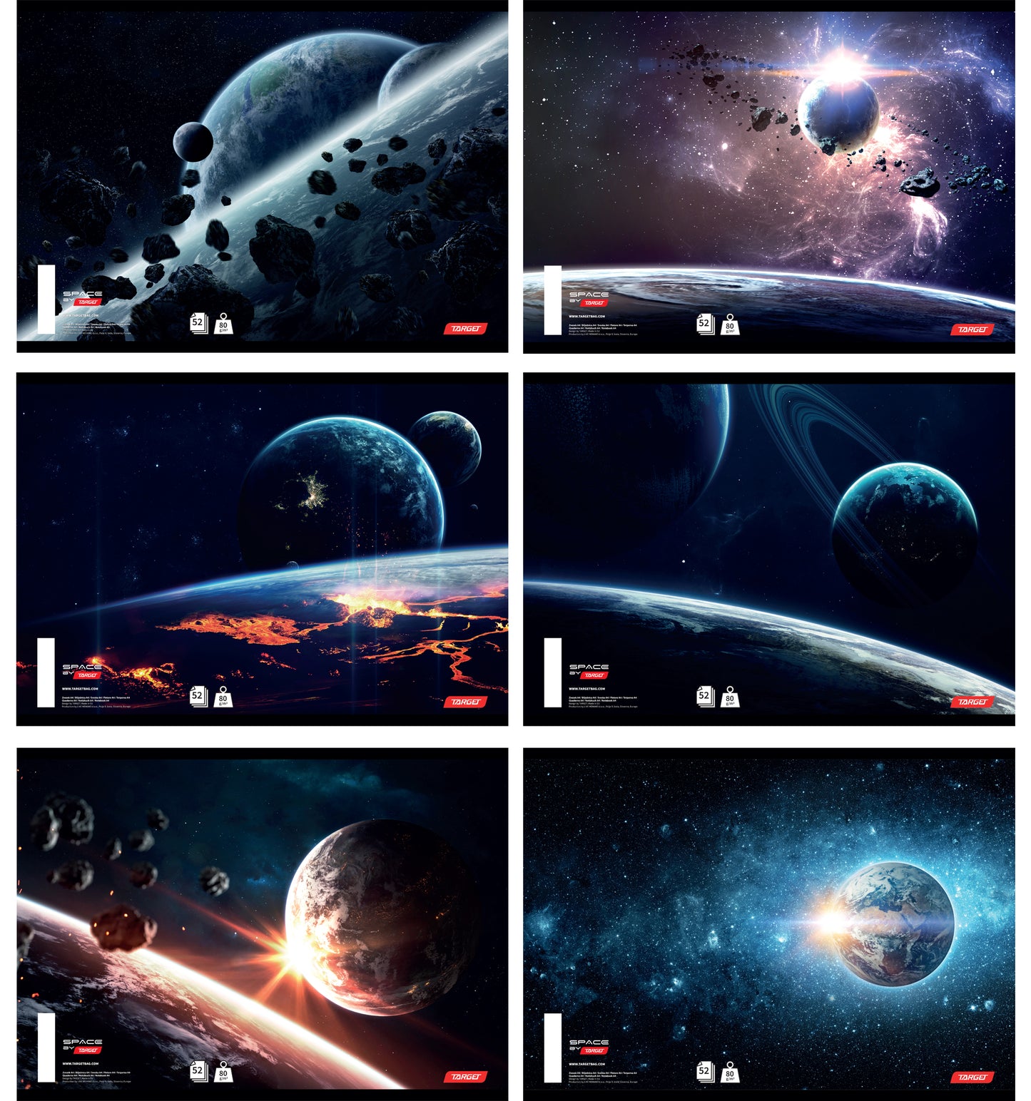 ZVEZEK A4 K TARGET 26904 52L 80G SPACE (25)