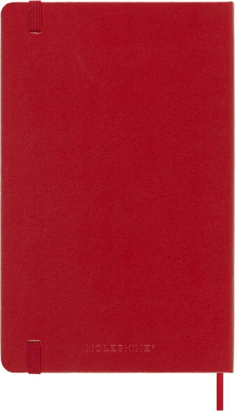 Planer Moleskine 2025/2026, 18-mesečni, large, tedenski, trde platnice, rdeč