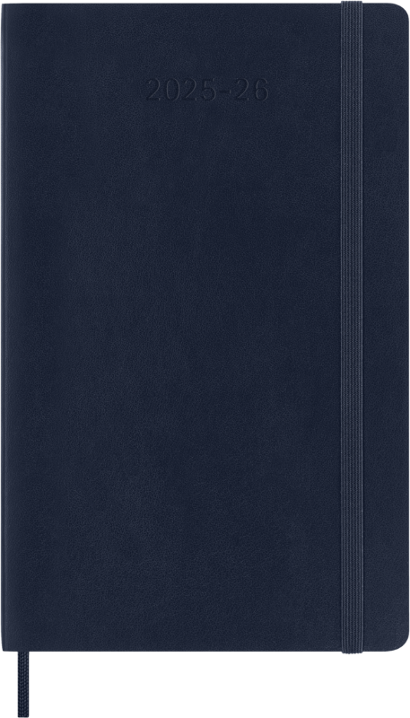 Planer Moleskine 2025/2026, 18-mesečni, large, tedenski, mehke platnice, moder