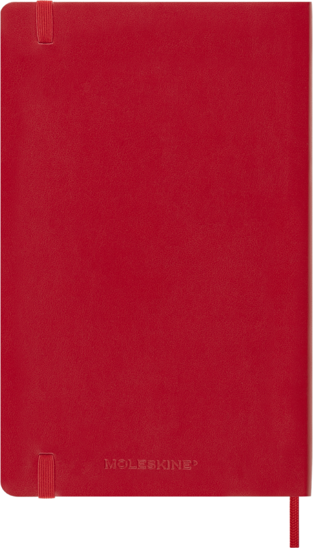 Planer Moleskine 2025/2026, 18-mesečni, large, tedenski, mehke platnice, rdeč