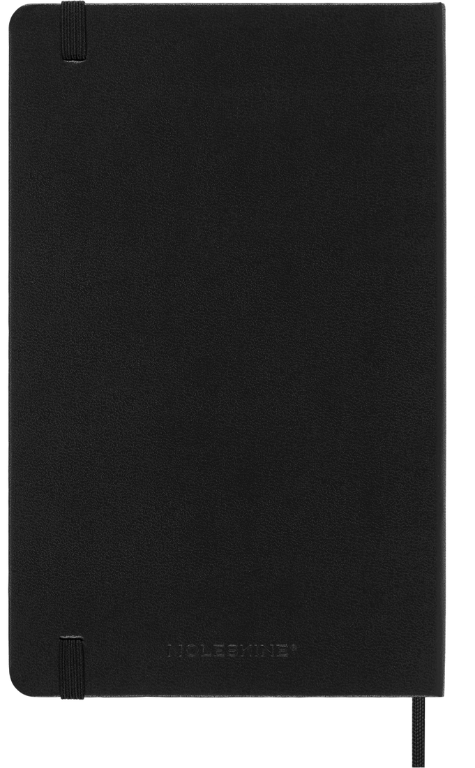 Planer Moleskine 2025/2026, 18-mesečni, large, tedenski, trde platnice, črn