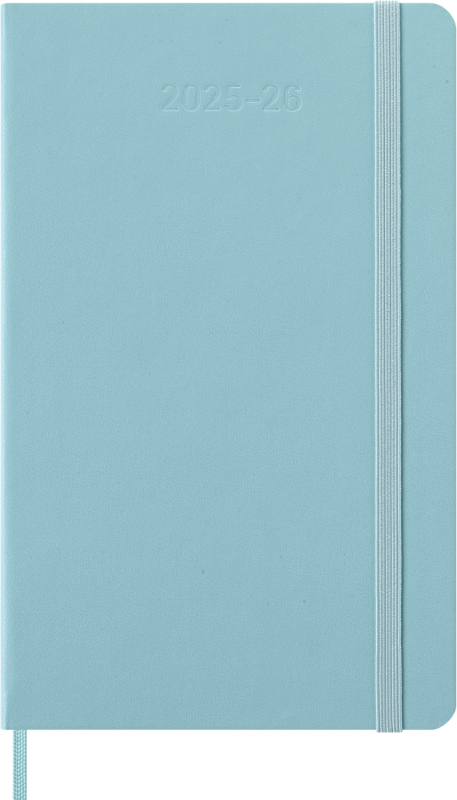 Planer Moleskine 2025/2026, 18-mesečni, large, tedenski, trde platnice, svetlo moder