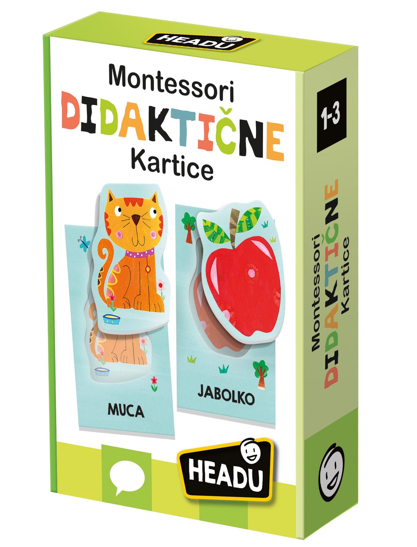 Igra HEADU Montessori, Didaktične kartice