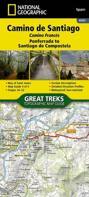 Camino de Santiago - Camino Frances Map 4 of 4