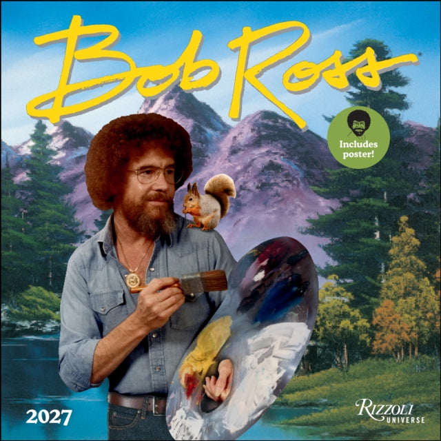 Bob Ross 2027 Wall Calendar