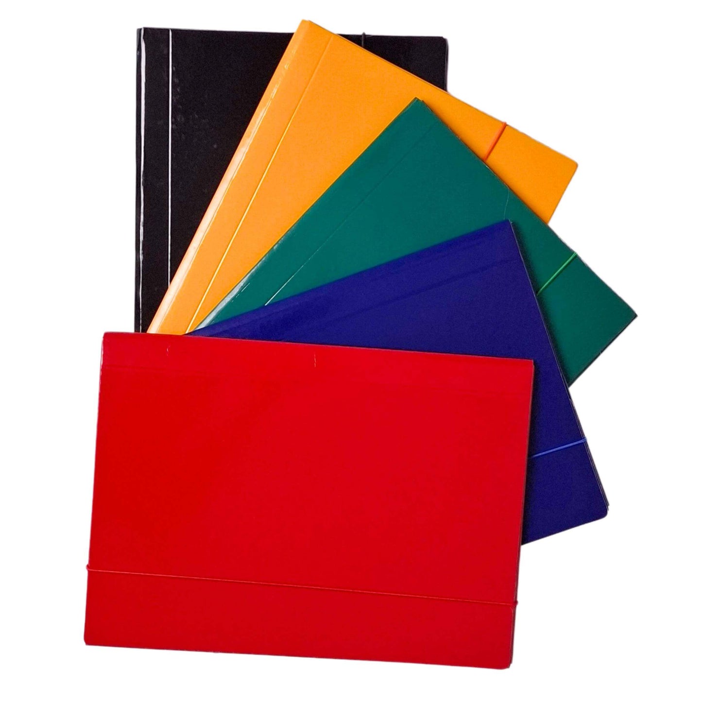 Mapa s klapo in elastiko Axis, A4/10mm, rumena