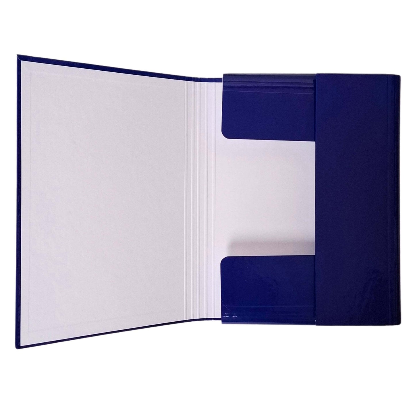 Mapa s klapo in elastiko Axis, A4/30mm, modra