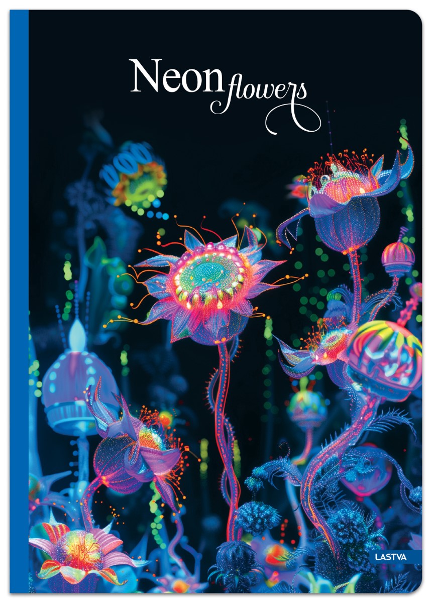 ZVEZEK A4 D 33337 NEON FLOWERS TRD.PL. 96L 70G(25)