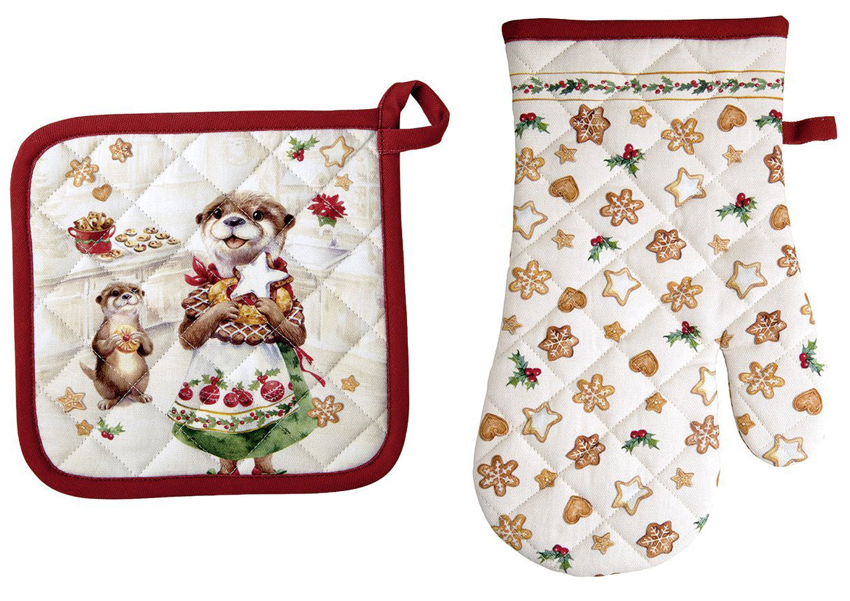 Set kuhinjska rokavica in prijemalka Cookie