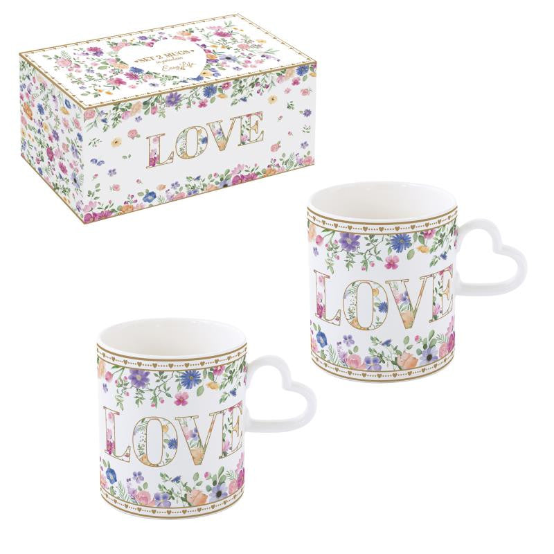 Set 2 skodelic MON AMOUR, 2x320 ml