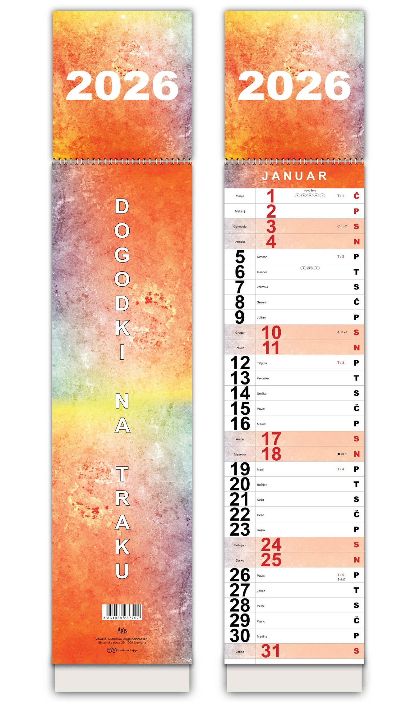 Koledar Dogodki na traku 2026