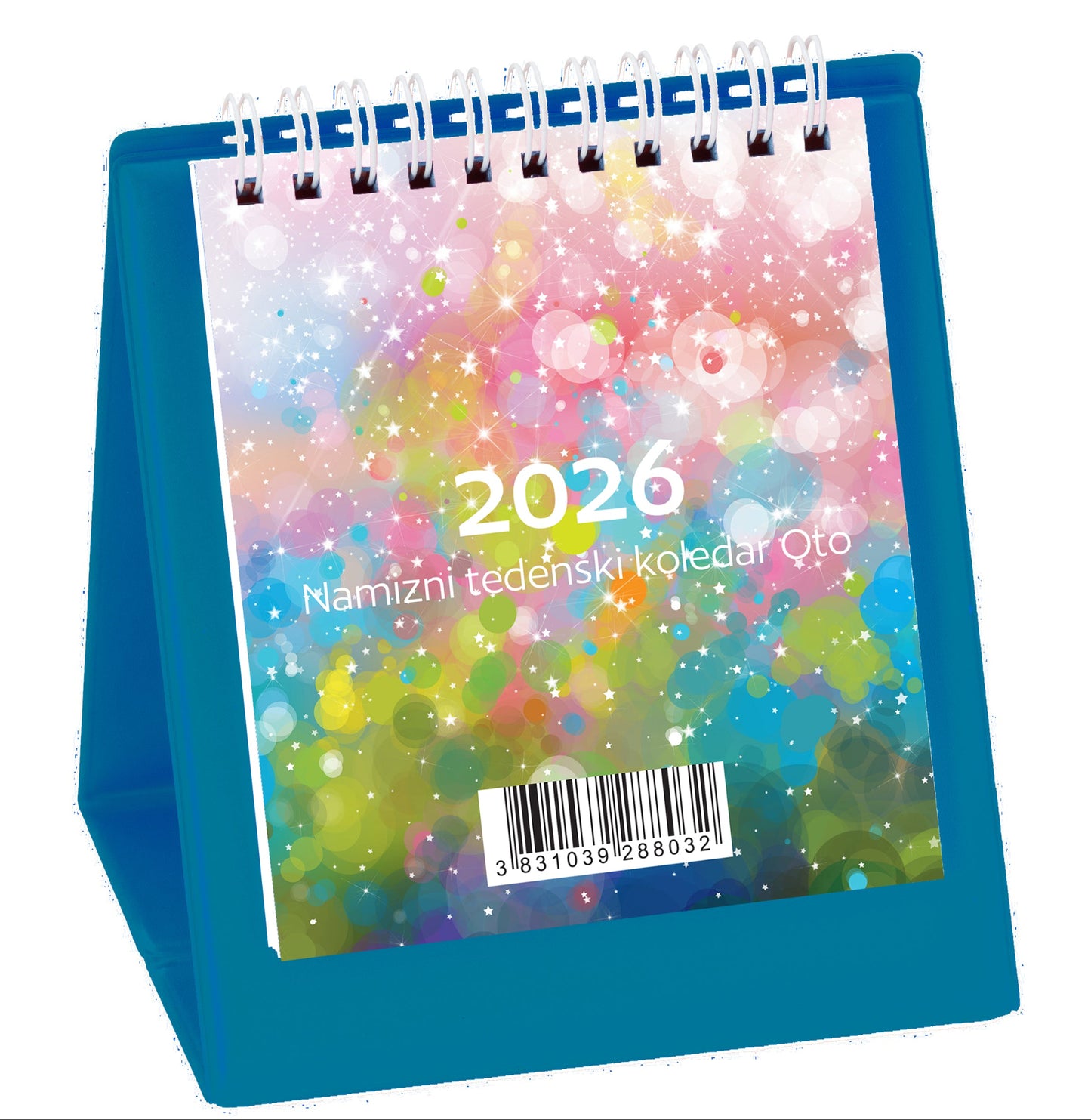 Namizni tedenski koledar Oto 2026, moder