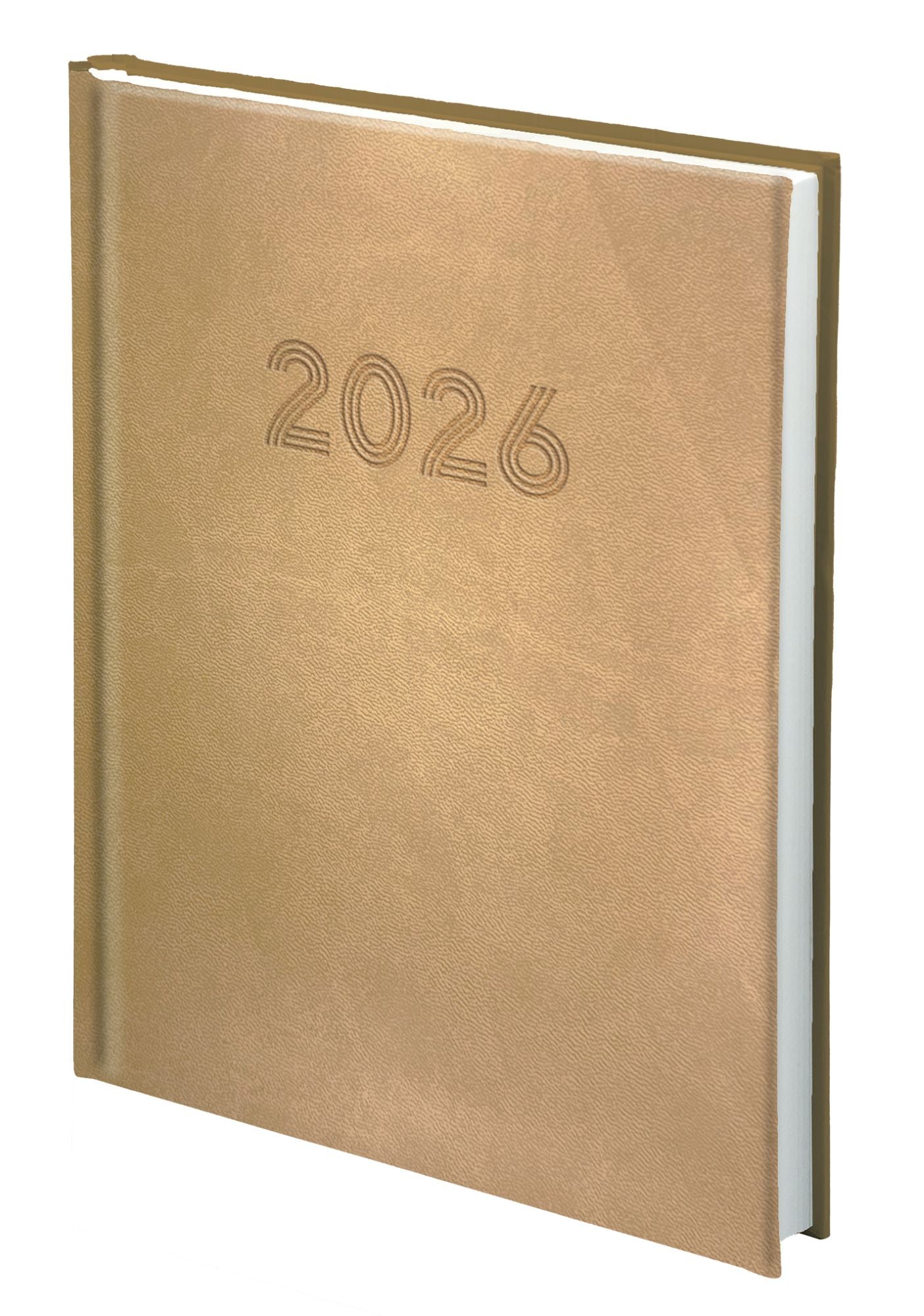 Rokovnik B5 z datumom 2026, ZORYA, zlat