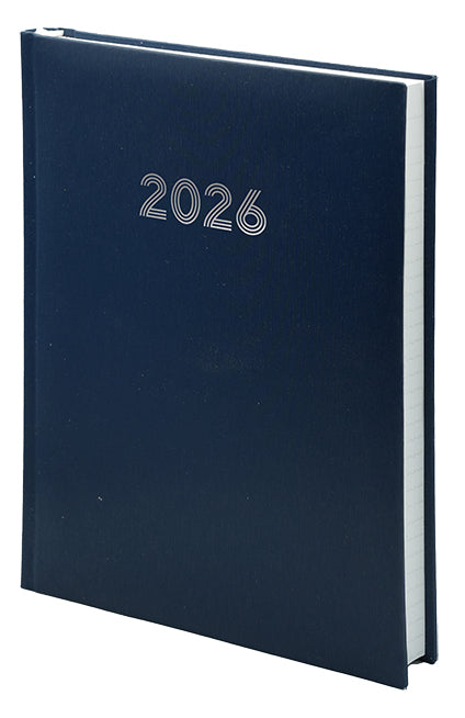 Rokovnik B5 z datumom 2026, moder