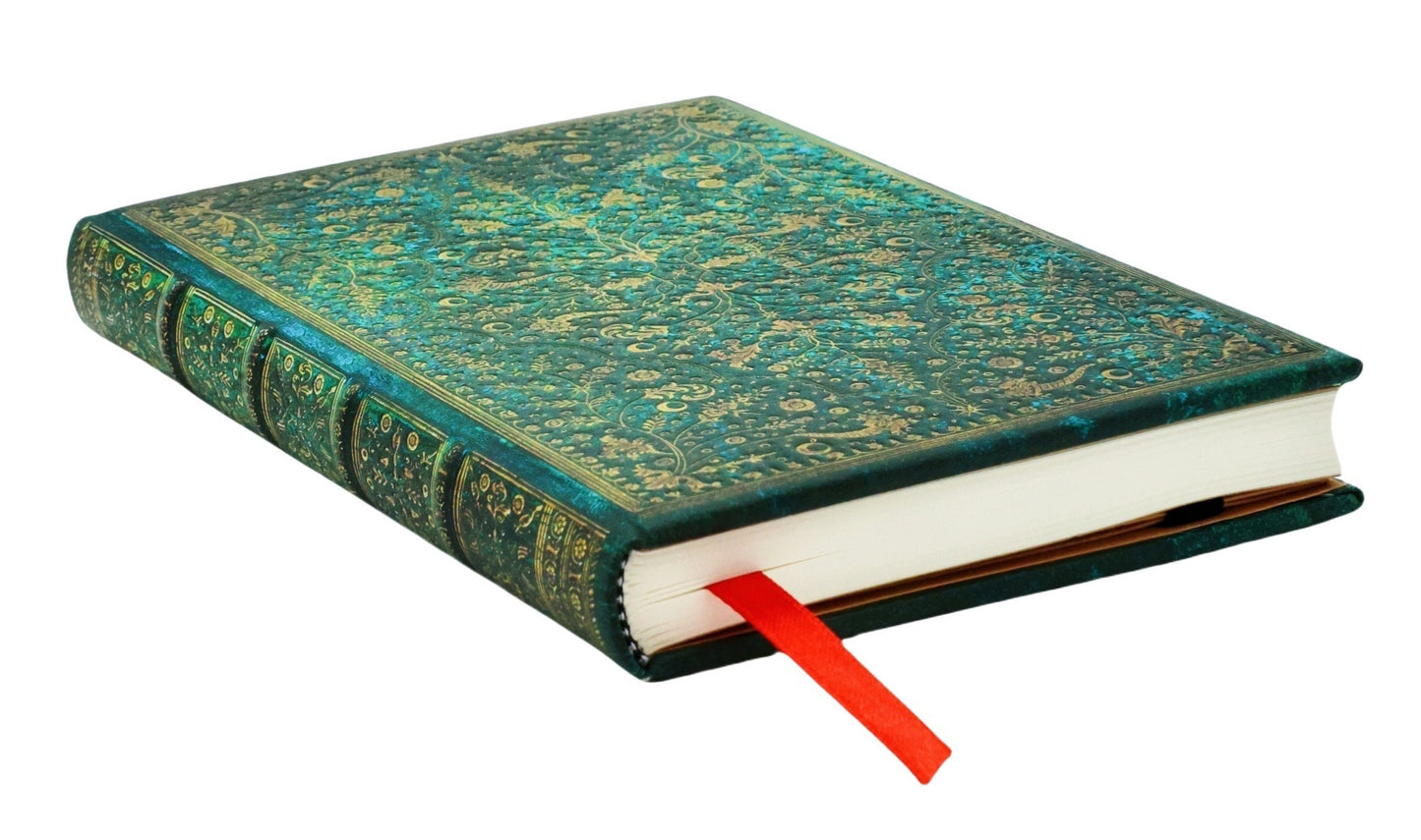 Blok Paperblanks "Emerald Flower", mini, črtani