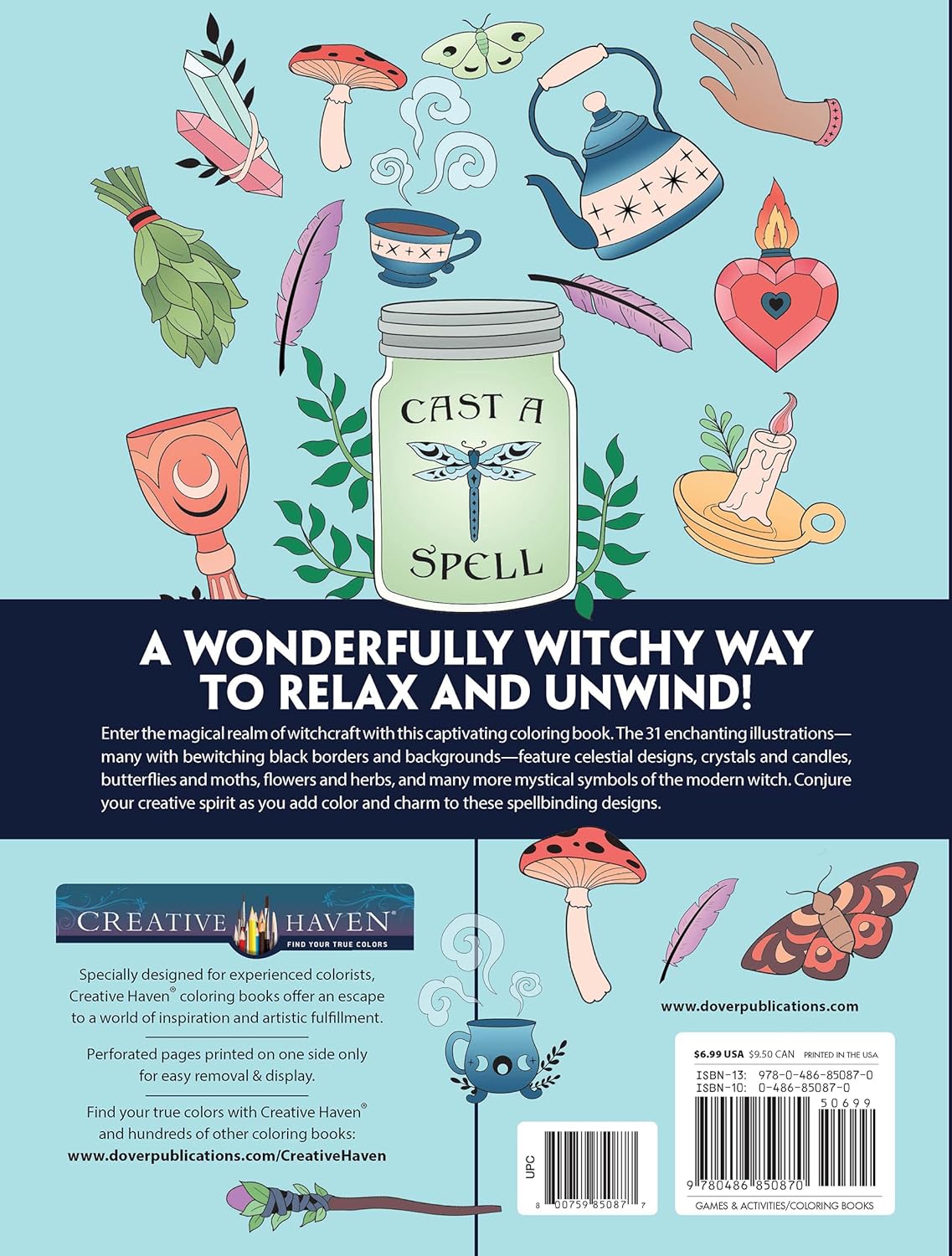 Creative Haven Witchcraft Coloring Book