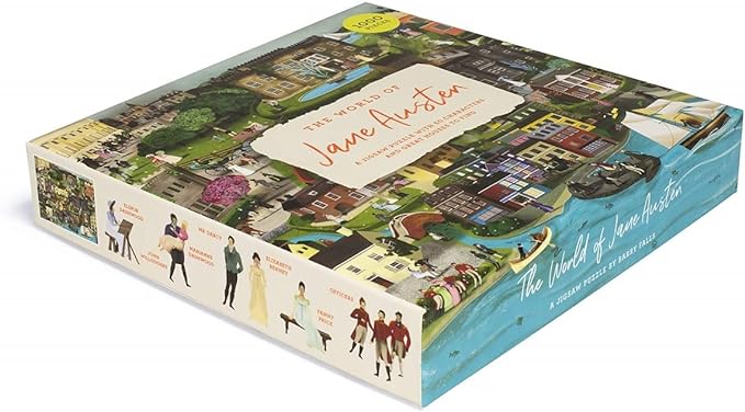 The World of Jane Austen - A Jigsaw Puzzle with 60 Characters and Great Houses to Find