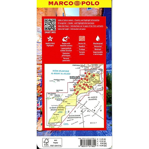 Maroko, avtokarta, 1 : 900.000