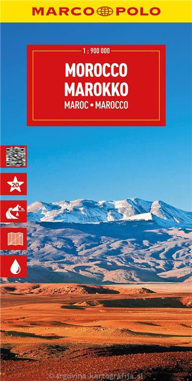 Maroko 1 : 900.000 (avtokarta)