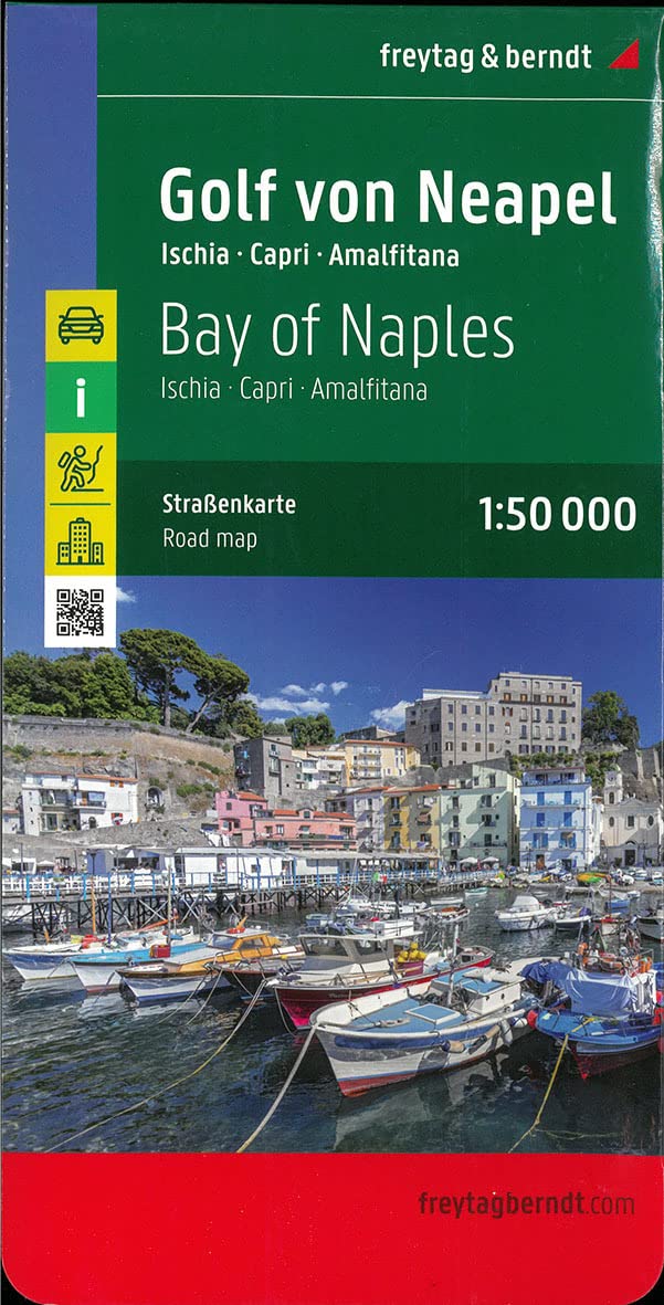 Bay of Naples - Ischia - Capri - Amalfitana Road Map 1:50 000