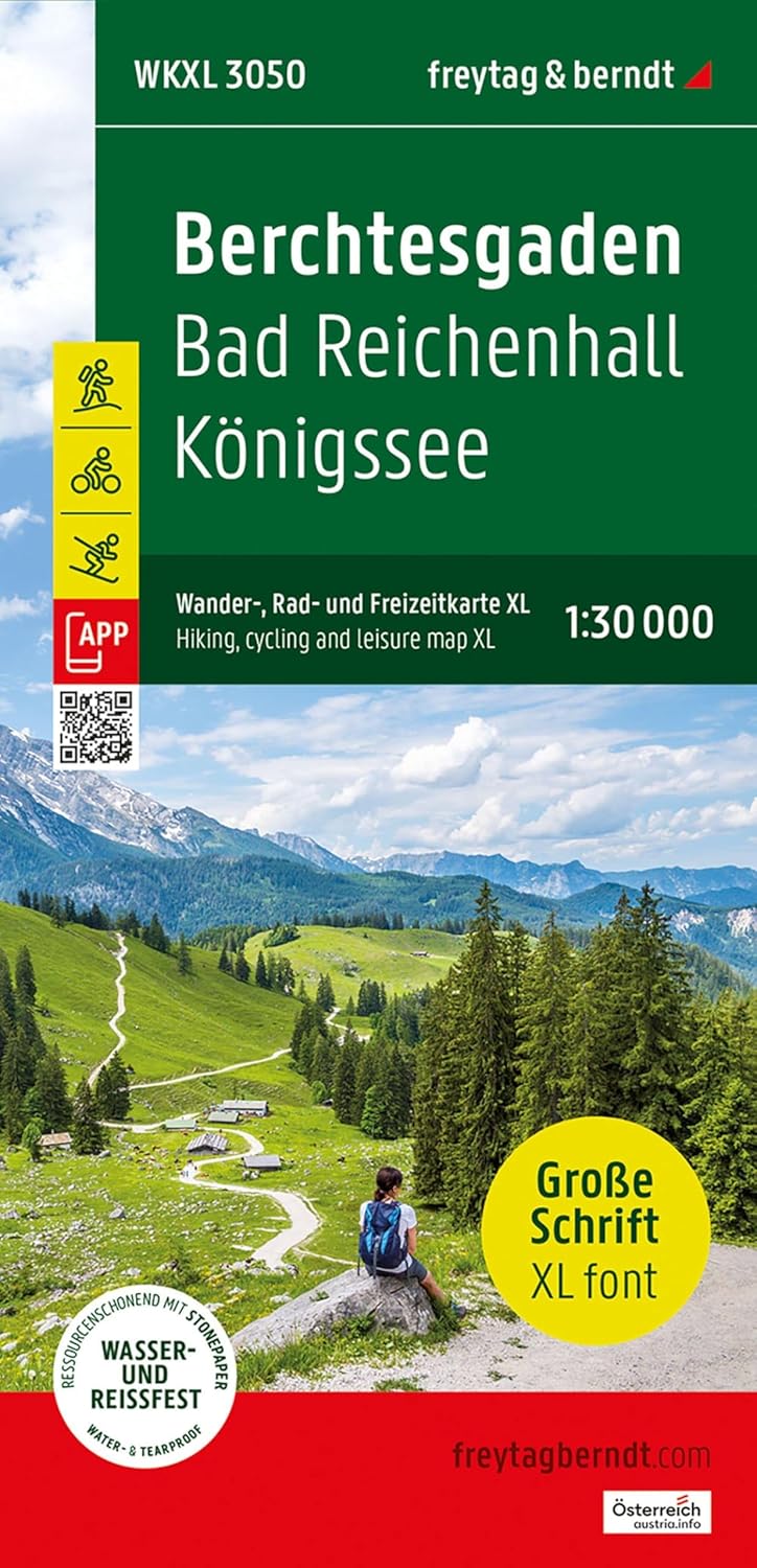 Berchtesgaden Hiking, Cycling and Leisure Map XL