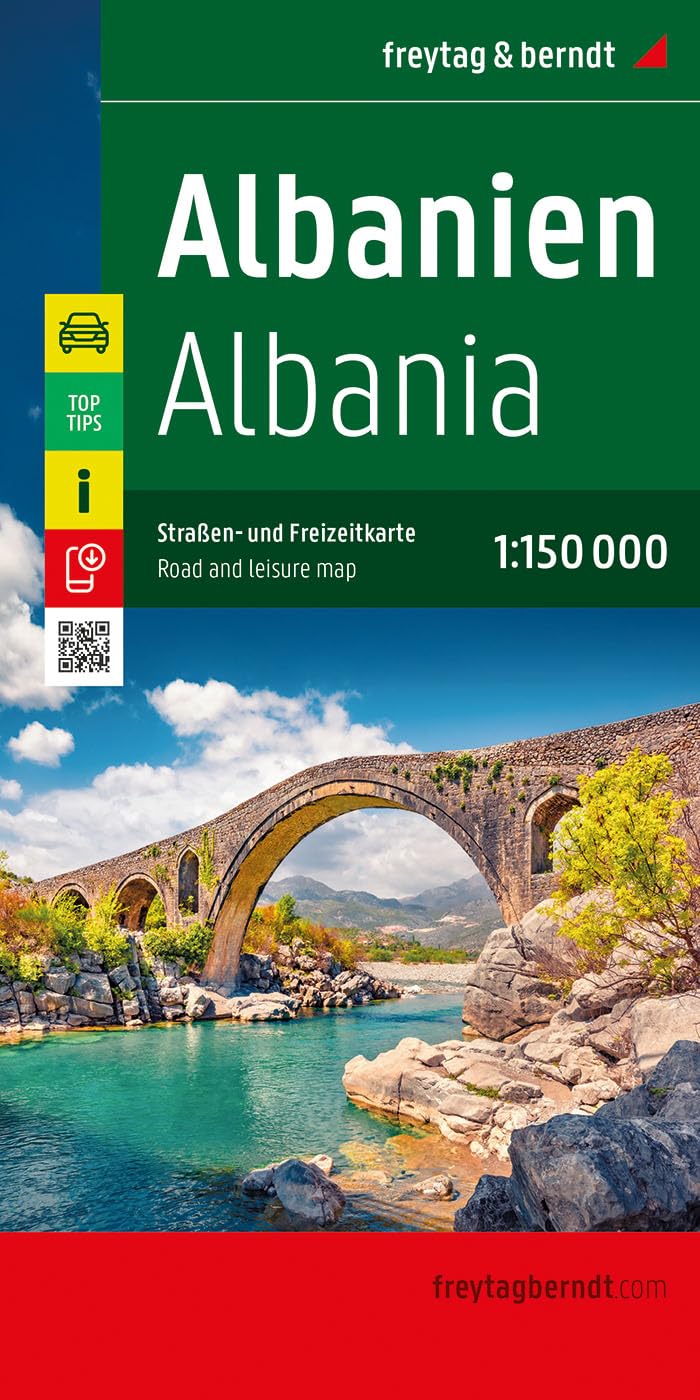 Albania Road and Leisure Map
