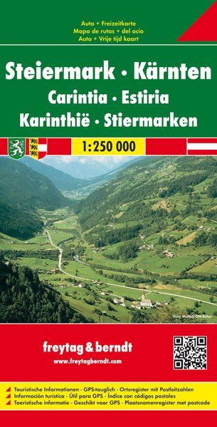 Styria - Carinthia Road Map 1:250 000