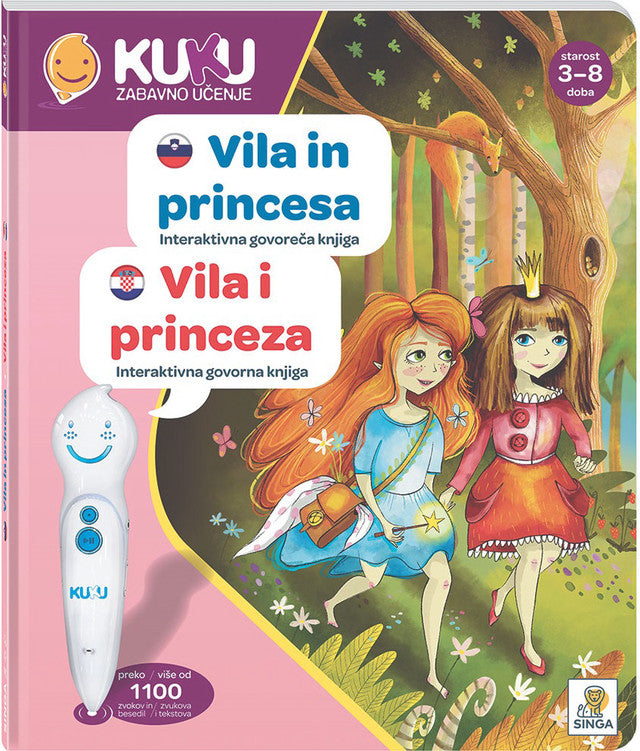 Interaktivna knjiga KUKU - Vila in princesa (brez pisala)