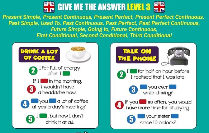 Mixed Tenses Cards! (B1-B2)