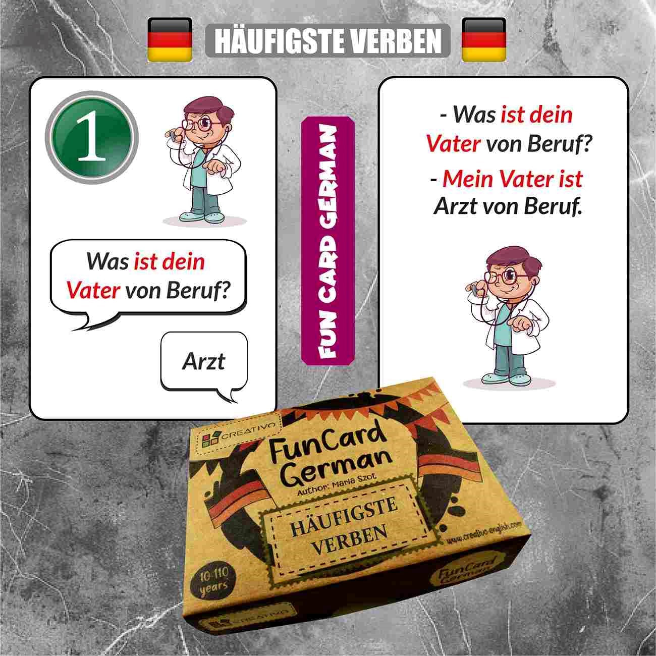 CREATIVO FUN CARD GERMAN HÄUFIGSTE VERBEN