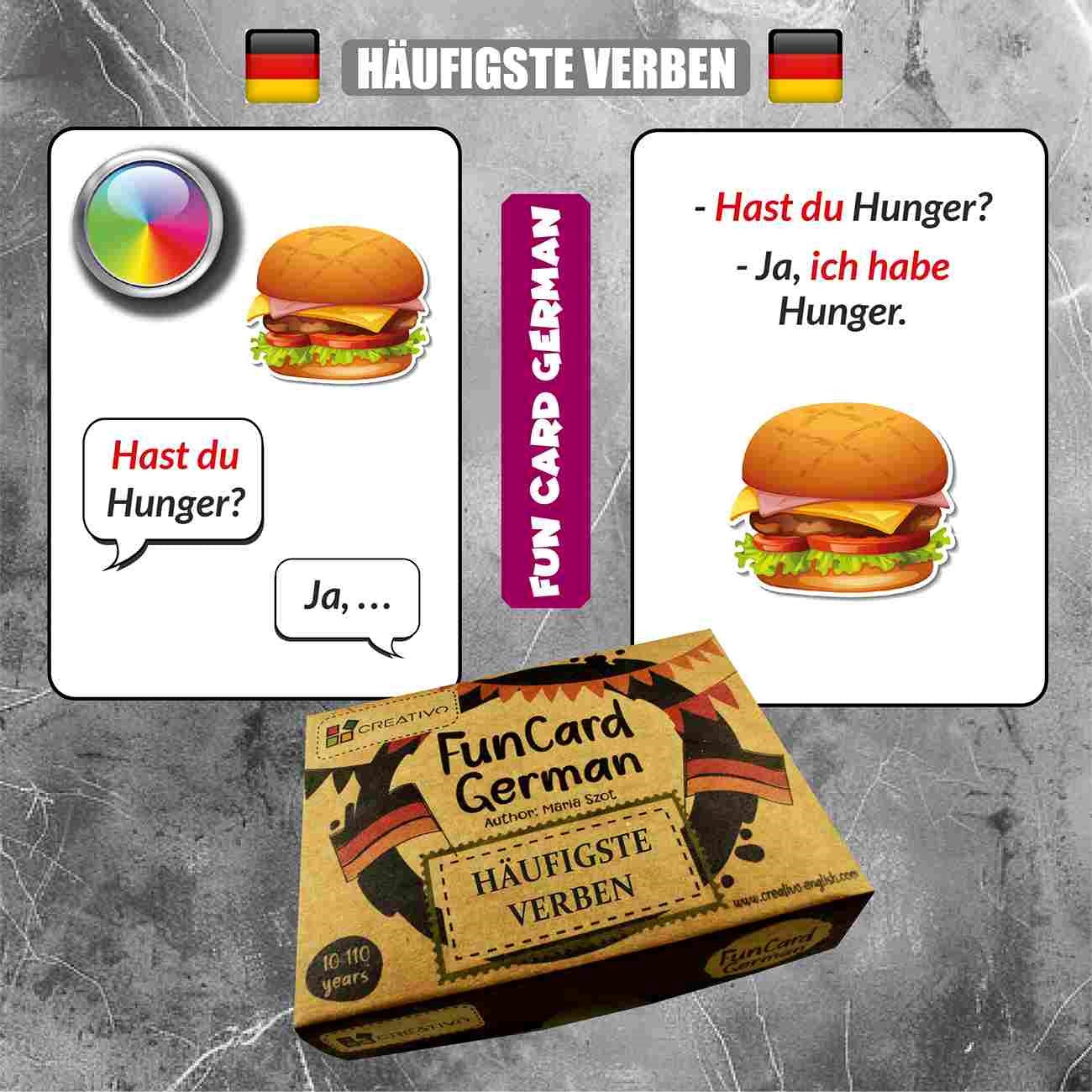 CREATIVO FUN CARD GERMAN HÄUFIGSTE VERBEN