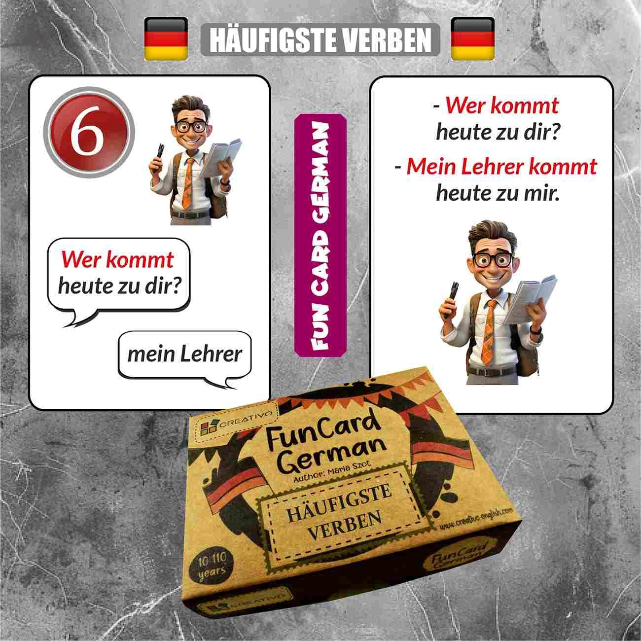 CREATIVO FUN CARD GERMAN HÄUFIGSTE VERBEN