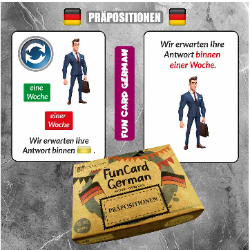 Creativo Fun Card German - Präpositionen, didaktične kartice