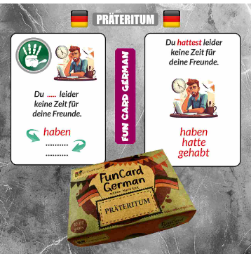 Creativo Fun Card German - Präteritum, didaktične kartice