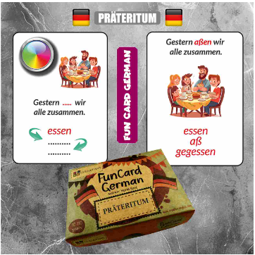 Creativo Fun Card German - Präteritum, didaktične kartice