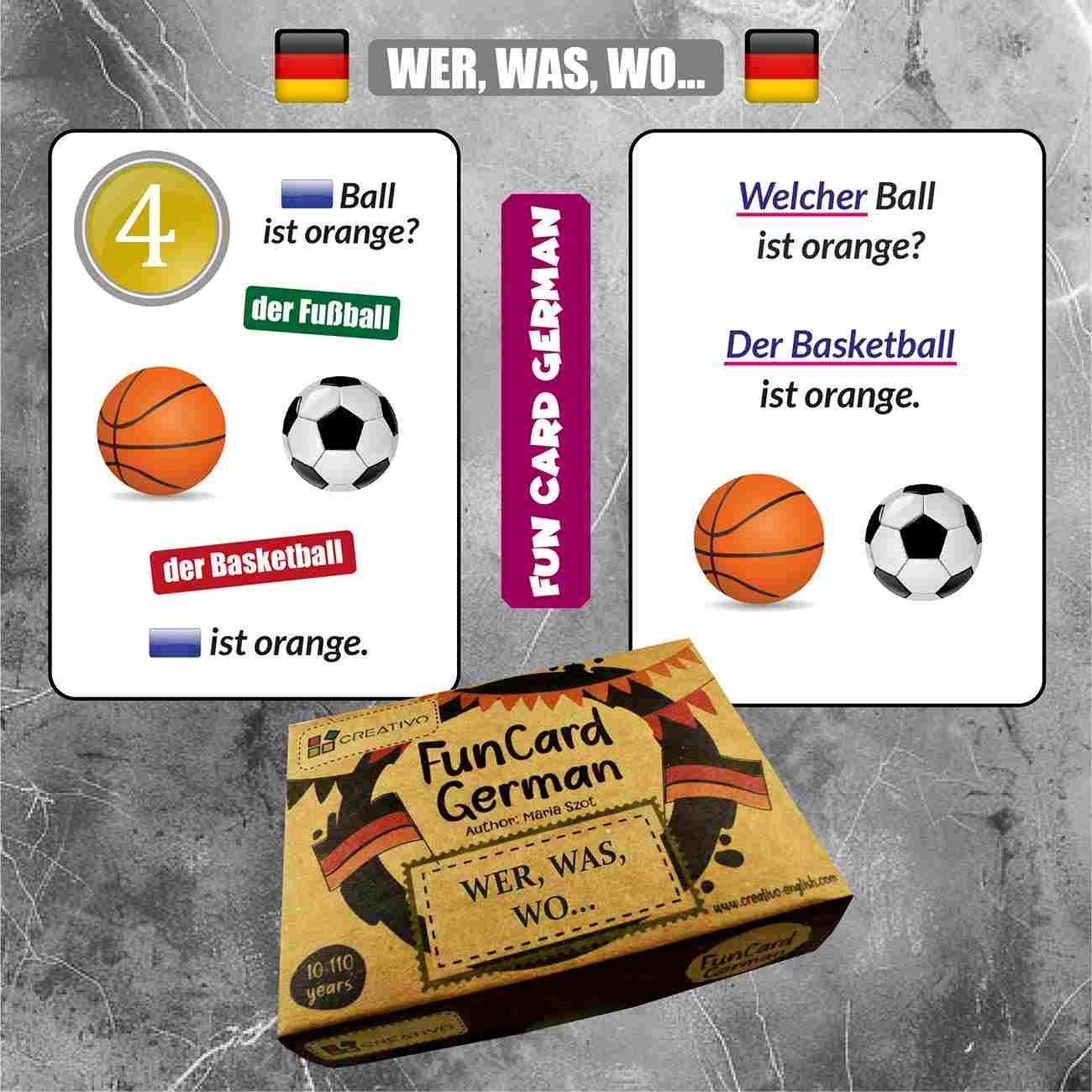 CREATIVO FUN CARD GERMAN WER, WAS, WO...