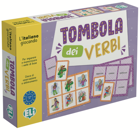Tombola dei verbi, didaktična igra A1 (IT)