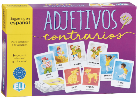 Adjetivos y contrarios, didaktična igra A1 – B1 (ŠP)