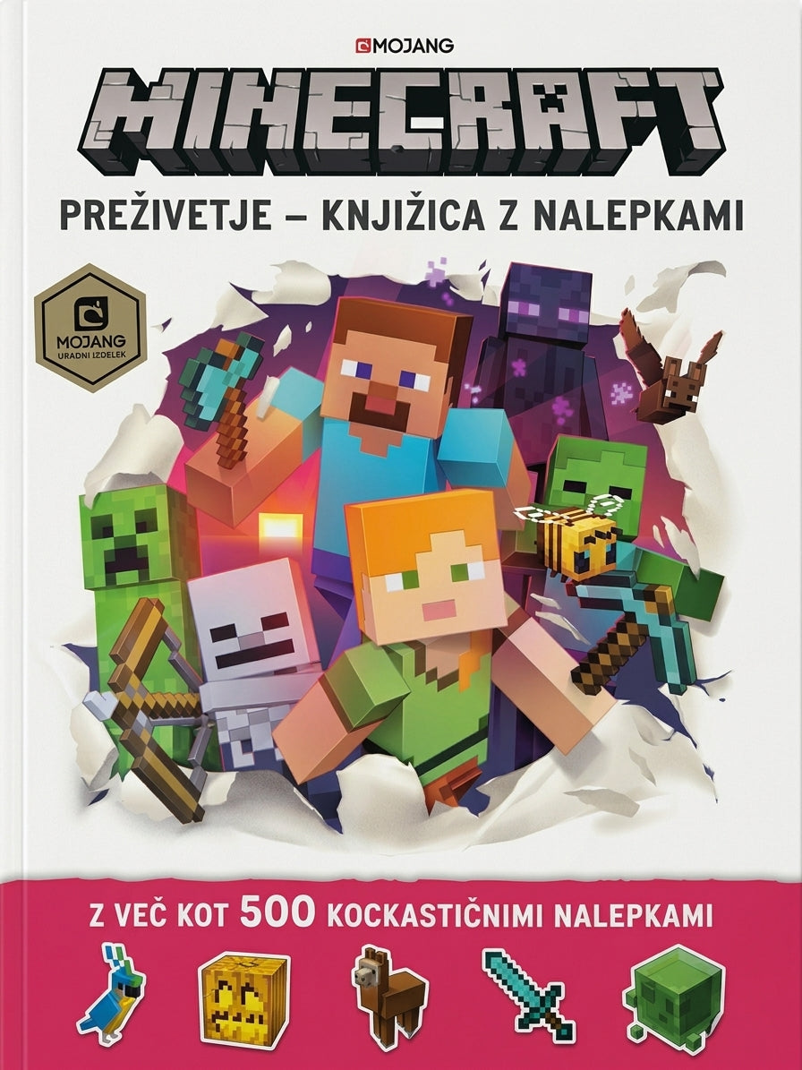 Minecraft: Preživetje (knjižica z nalepkami)