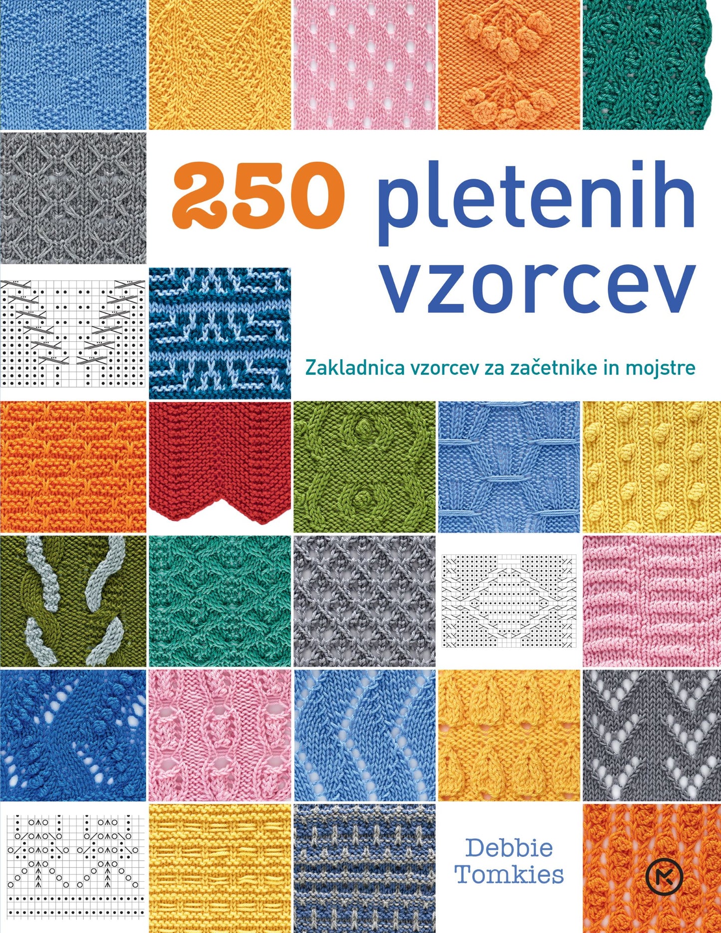 250 pletenih vzorcev: Zakladnica vzorcev za začetnike in mojstre