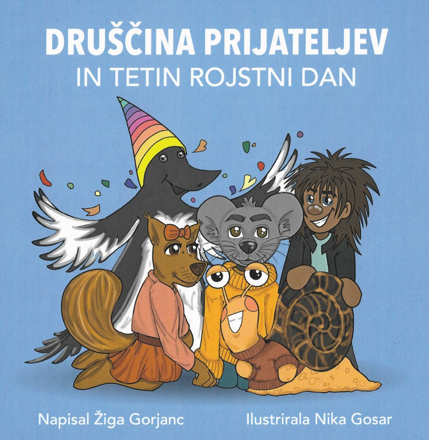 Druščina prijateljev in tetin rojstni dan