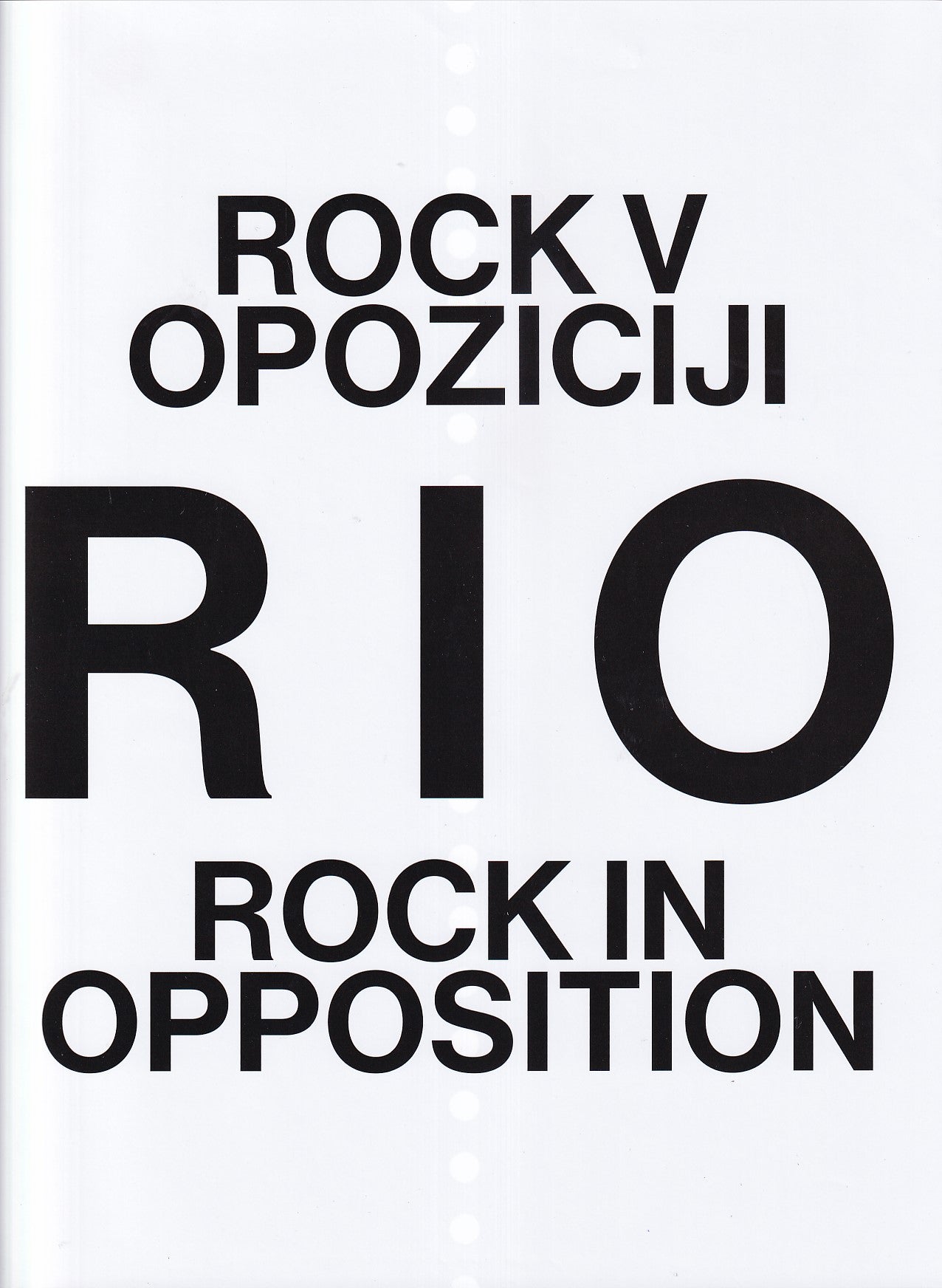 RIO: Rock v opoziciji (Rock in Opposition)