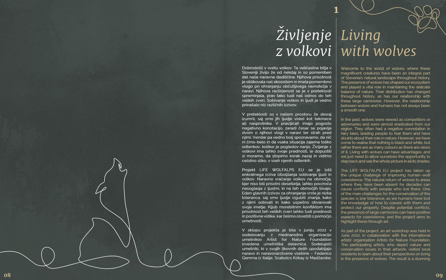 ŽIVLJENJE Z VOLKOVI