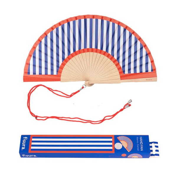 Pahljača Fisura, Red and Blue Strips