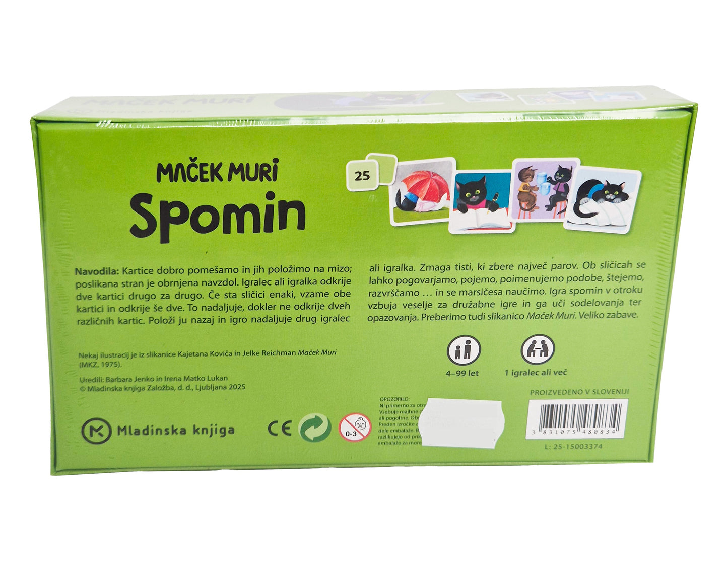 Spomin Maček Muri, 25 parov