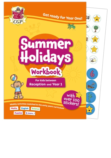 CGP Summer Holidays Activity Workbook - for kids between Reception and Year 1 (ages 4-5)
