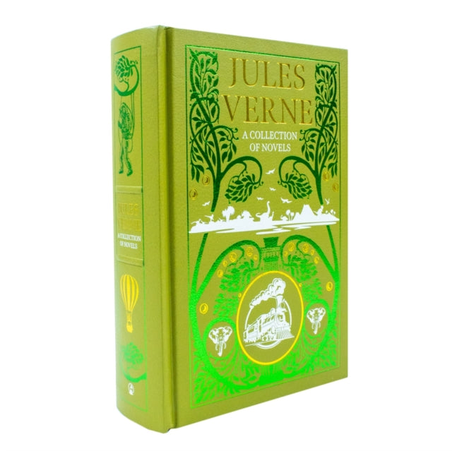 Collection of Jules Verne Novels Deluxe Leather Bound Classic