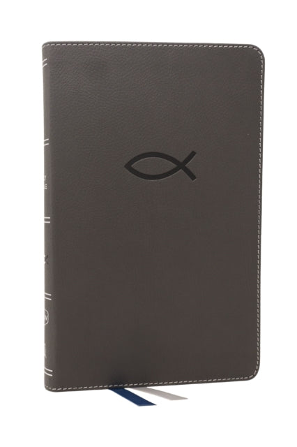 NKJV, Thinline Bible Youth Edition, Leathersoft, Gray, Red Letter, Comfort Print