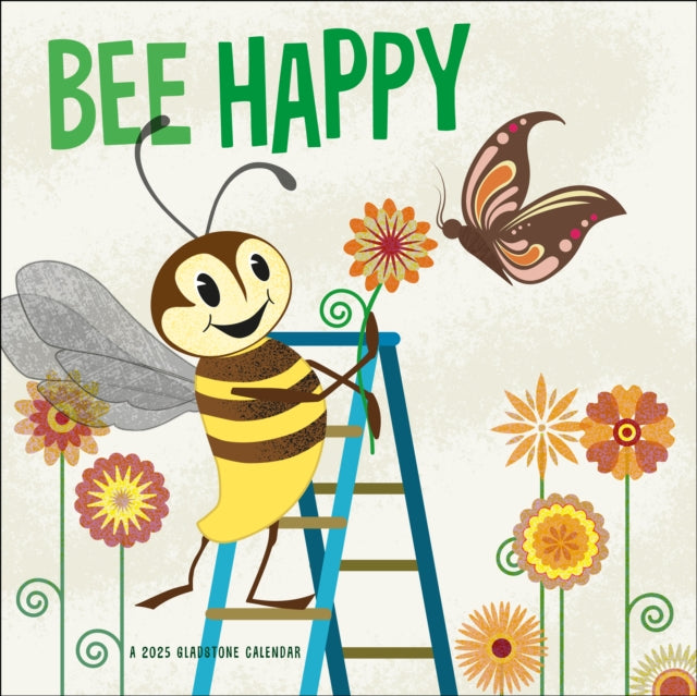 Bee Happy Square Mini Calendar 2025