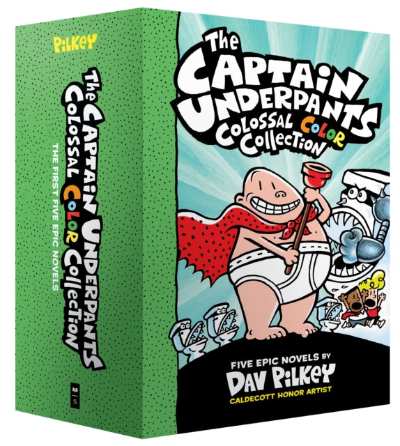 Captain Underpants Colossal Color Collection (Captain Underpants #1-5 Boxed Set): From the Creator of Dog Man